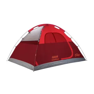 - 4-Person [2207389] II Camping Red Lightweight Enhanced High-capacity functionality Coleman Flatwoods Tent Dome