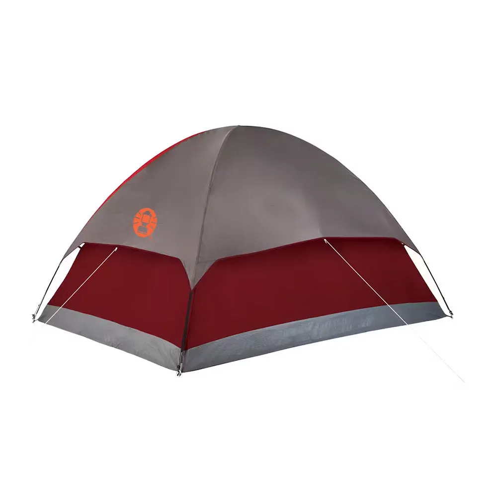- 4-Person [2207389] II Camping Red Lightweight Enhanced High-capacity functionality Coleman Flatwoods Tent Dome