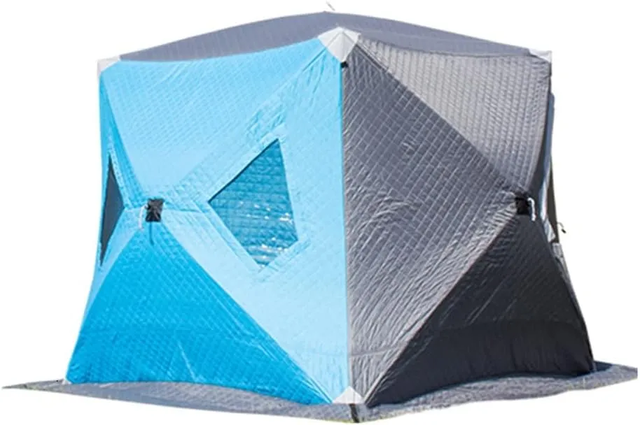1-4 Winter Fishing Tent Winter Ice Fishing Tent Camping Tent Windproof and Rainproof Outdoor Winter Fishing Warm Tent (Color : D, Size : 220 * 220 * 2