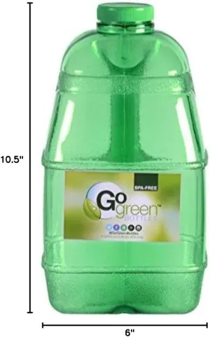 1 Gallon BPA Free Reusable Plastic Drinking Water Big Mouth Dairy Bottle Jug Container with Holder