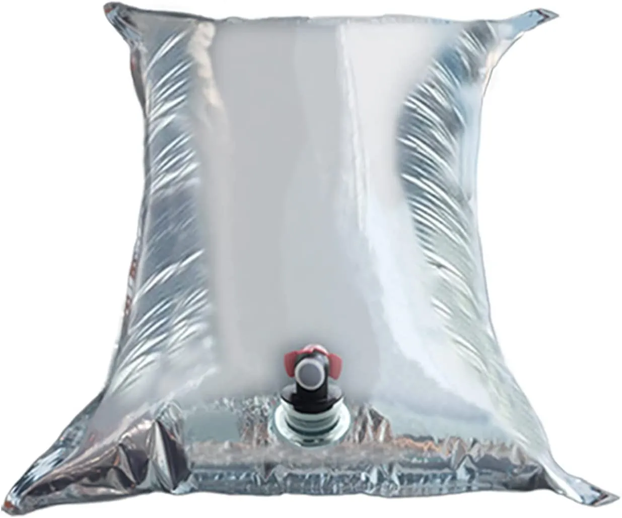 10.5 Gallon Water Storage Containers Water Bag, 4 × 2.6Gallon/10L Collapsible Emergency Water Jug Bags with Spigot, Portable Aluminized Sterile BIB Water Container for Camping ,Hiking ,Party（4Pcs）