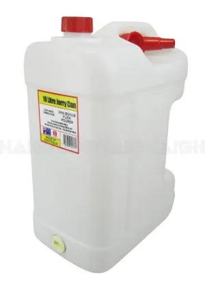 10L Plastic Water Container White BPA Free WC10 00175-5