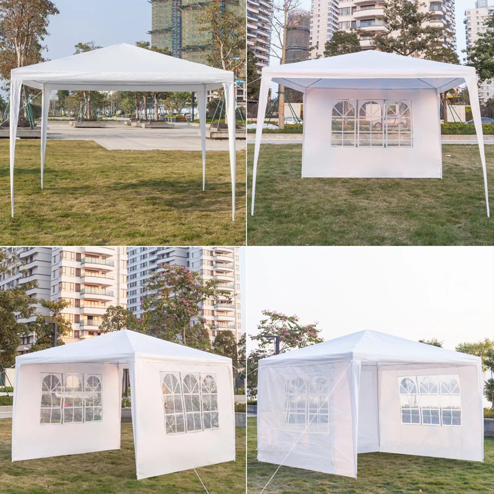 10''x10''(3 x 3m) Three Sides Waterproof Tent with Spiral Tubes XH
