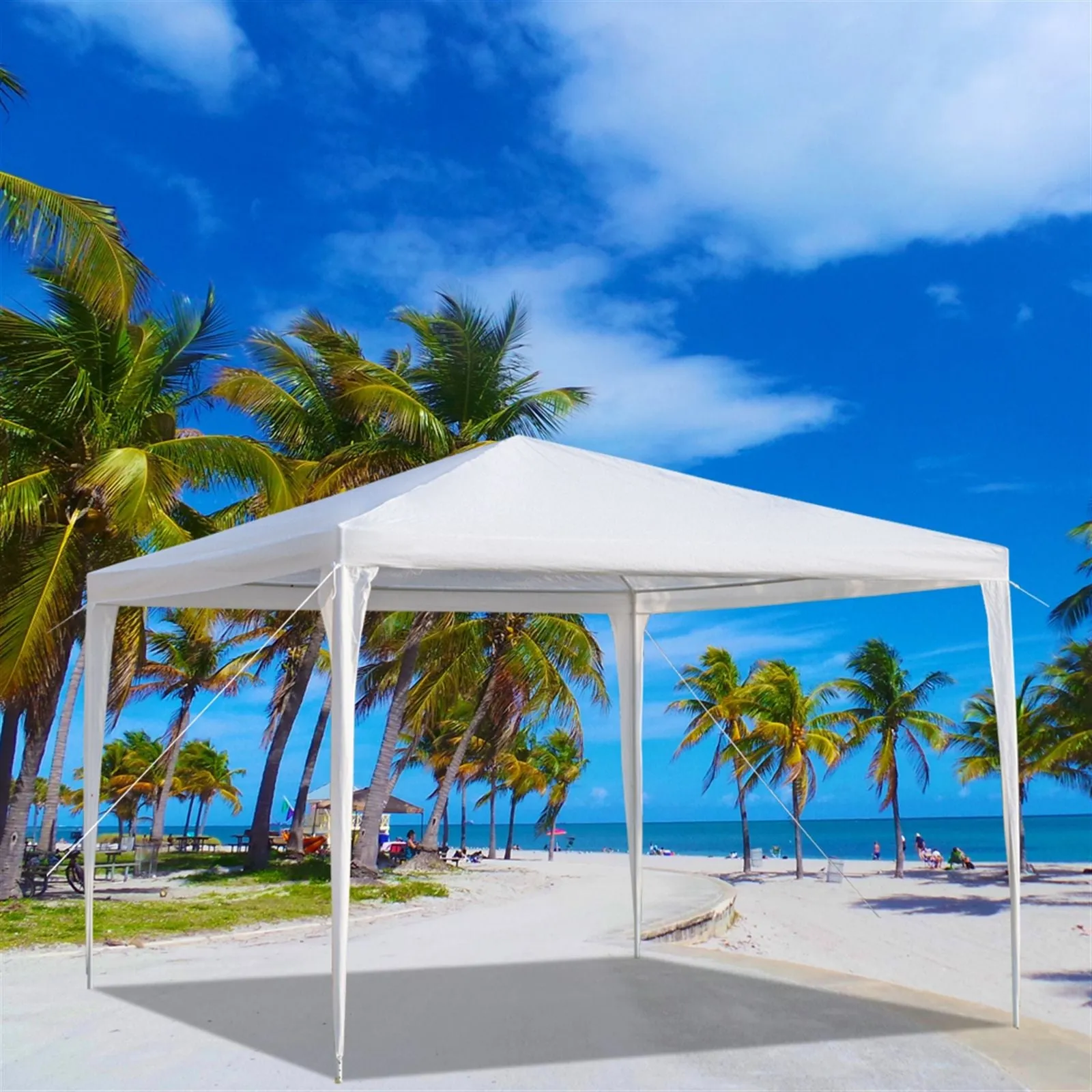 10''x10''(3 x 3m) Three Sides Waterproof Tent with Spiral Tubes XH