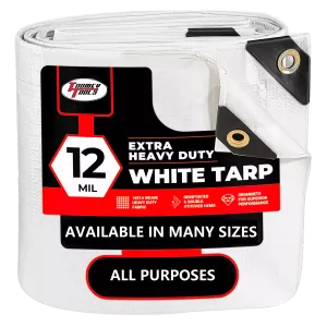 12 x 12 Heavy Duty Canopy Tarp - White
