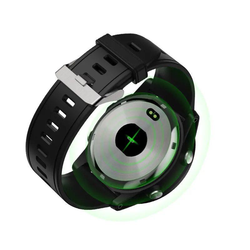 1.21 inch Full Touch Screen Sport Tracker Heart Rate Monitor Compass Call SMS Reminder Remote Control 3ATM Waterproof Smart Watch