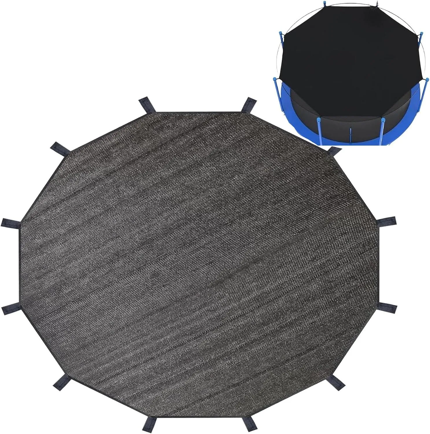 12ft 14ft 16ft Outdoor Trampoline Tent Cover Sun-Protection Trampoline Shade Cover, Trampolines Sunshade Accessories for Outdoor Backyard Playground