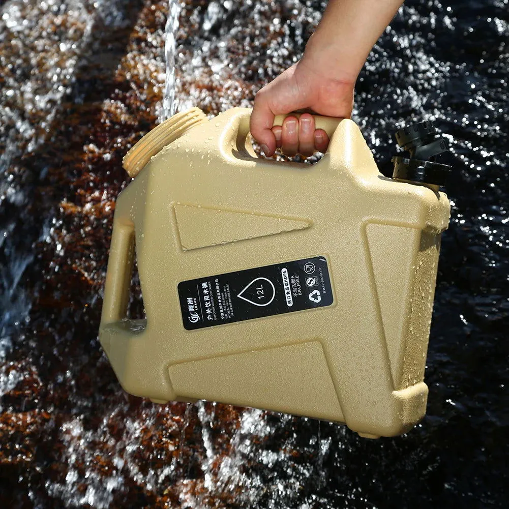12L (3.17 Gallon) Portable Water Container with Faucet