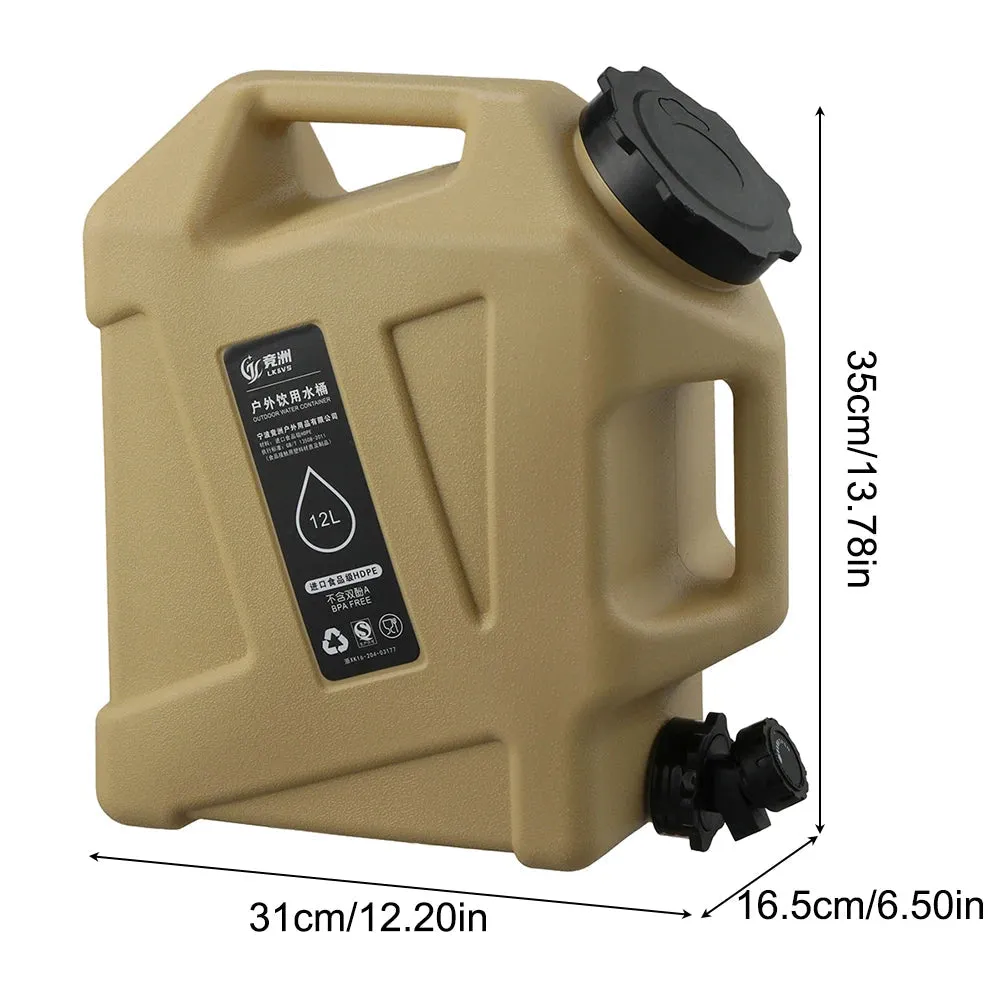 12L (3.17 Gallon) Portable Water Container with Faucet