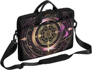 13-15 inch Mechanism Totem portable laptop bag Circular Compass single shoulder laptop bag, suitable for work, travel, and other purposes