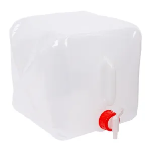 15L White Collapsible Water Container with Tap