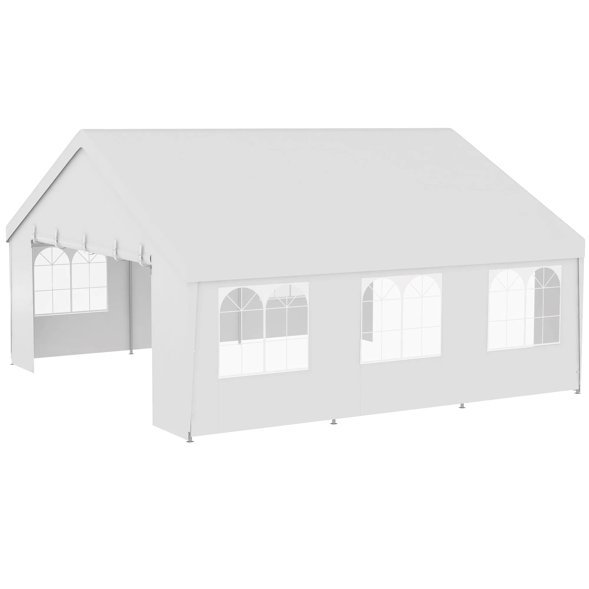 19.5' x 19' Event Tent with 2 Doors & 6 Mesh Windows