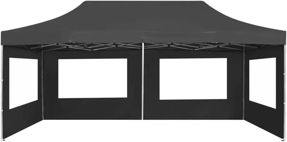 19.7'x9.8' Anthracite Heavy Duty Party Tent with Walls, Aluminum Frame Outdoor Gazebo Canopy for Backyard Events, BBQ, Garden Gatherings & Patio Shade
