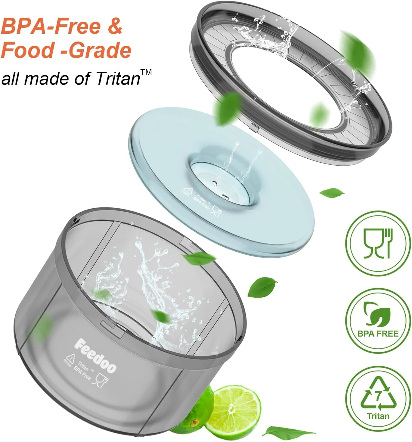 1Gallon Dog Water Bowl, 128oz No Spill Water Bowl for Dogs, Tritan BPA-Free Spill Proof Water Bowl with Non-Slip Mat, No Splash Slow Drinking Dog Water Bowl for Messy Drinker [Anti-Digging Lip]