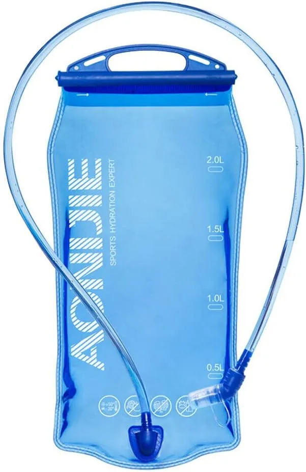 1L/ 2L/ 3L Hydration Bladder, BPA Free Leak Proof Water Storage Bladder Bag, Water Reservoir Hydration Pack Replacement for Hiking Camping Biking Backpacking, Blue