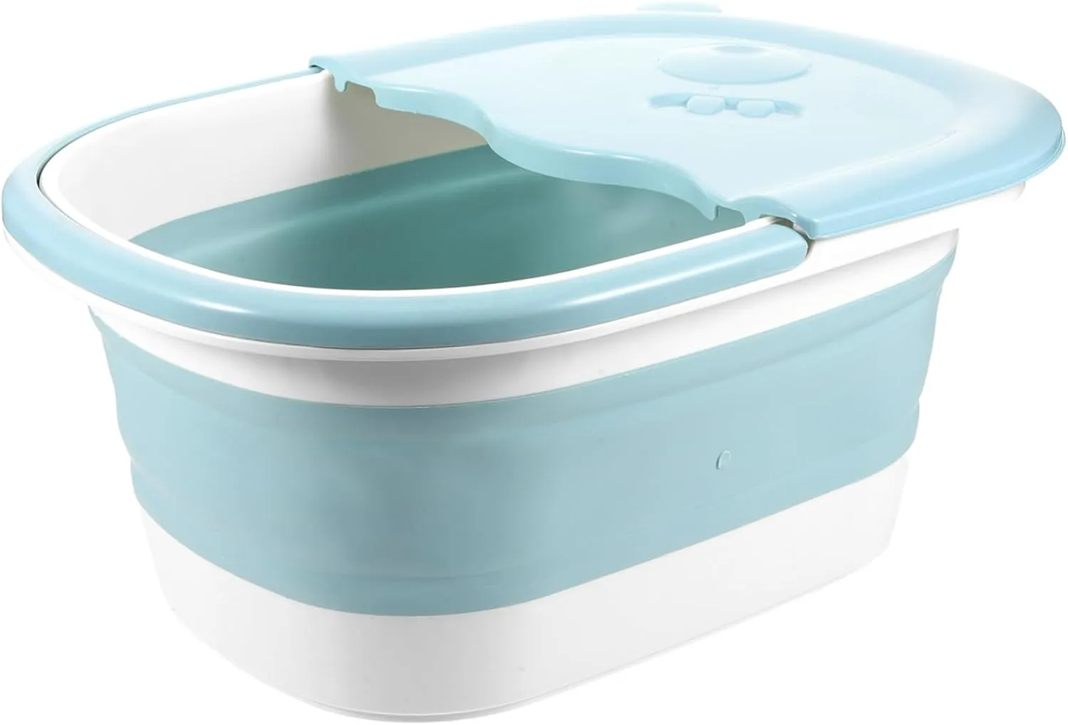 1Pc Folding Foot Bath Basin with Massage Granules Portable Relaxation Bucket for Home Use for Soothing Tired Feet and Adults Creative Foot Soak Shallow