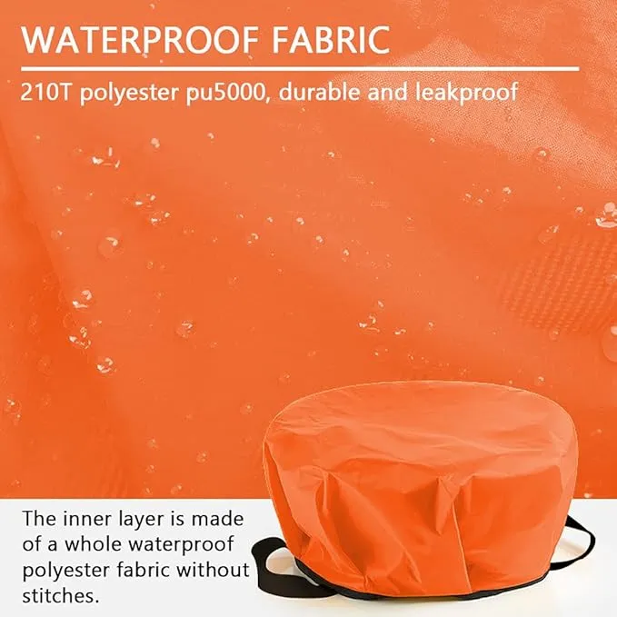 2-Pack Collapsible Bucket with Handle 2 Gallon Portable Camping Wash Basin Folding Water Container for Fishing Beach