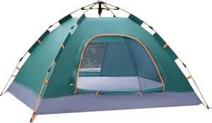2-Person Camping Tent Easy Set up Shelter with Windows Weatherproof Portable Beach Tent Sun Shelter Canopy Lightweight Compact Outdoor Tent for Backpacking, Hiking, Gathering