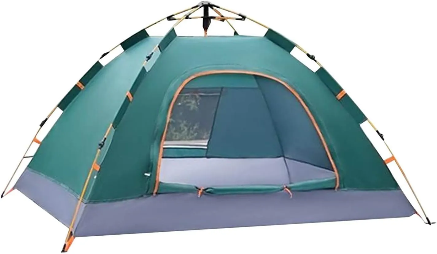 2-Person Camping Tent Easy Set up Shelter with Windows Weatherproof Portable Beach Tent Sun Shelter Canopy Lightweight Compact Outdoor Tent for Backpacking, Hiking, Gathering