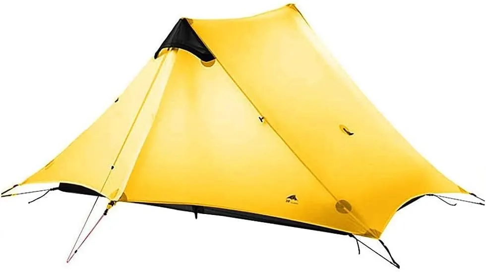 2 Person Tents Camping Folding Camping Tent Outdoor Sun Shade Double Layer Backpacking Tent 3-4 Seasons Easy Set Up for Outdoors Camping