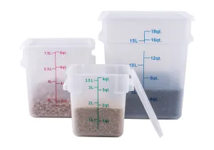 2 Qt Translucent Square Storage Container