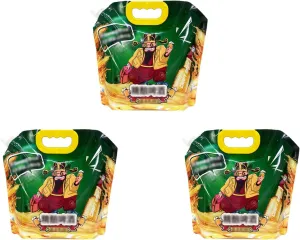 2024 New Collapsible Water Container Bag, Portable Clear Plastic Water Bag, Food Grade BPA Free Outdoor Camping Water Storage Bag for Camping Hiking Backpack Emergency(3PCS,2.5L)
