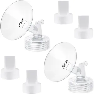 20mm Flange and Duckbill Valve Compatible with Spectra S1 Spectra S2 Spectra9 Plus Synergy Gold Breast Pump, Spectra Pump Parts S2 Parts S2 Accessories Replacement