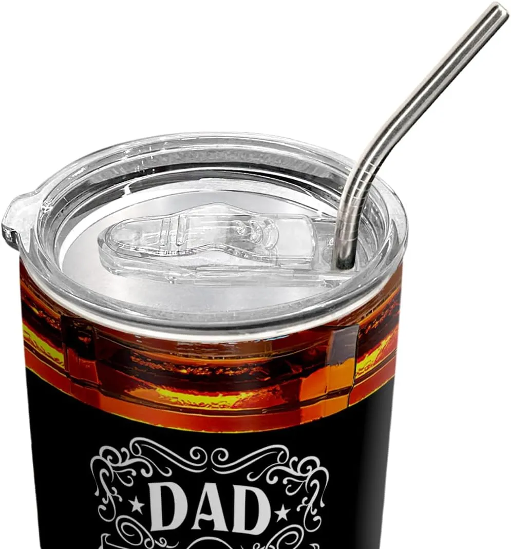 20oz Valentines Day Gifts for Him, Unique Birthday Gifts for Men, Dad, Son, Husband, Fathers Gifts, Father Man Myth Legend Dad Tumbler Cup, Travel Coffee Mug with Lid