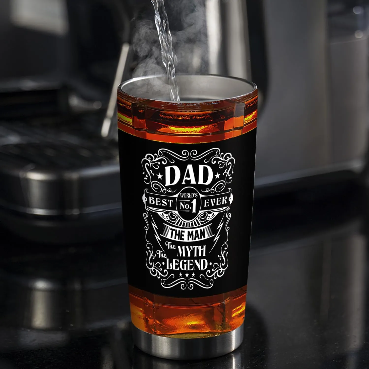 20oz Valentines Day Gifts for Him, Unique Birthday Gifts for Men, Dad, Son, Husband, Fathers Gifts, Father Man Myth Legend Dad Tumbler Cup, Travel Coffee Mug with Lid