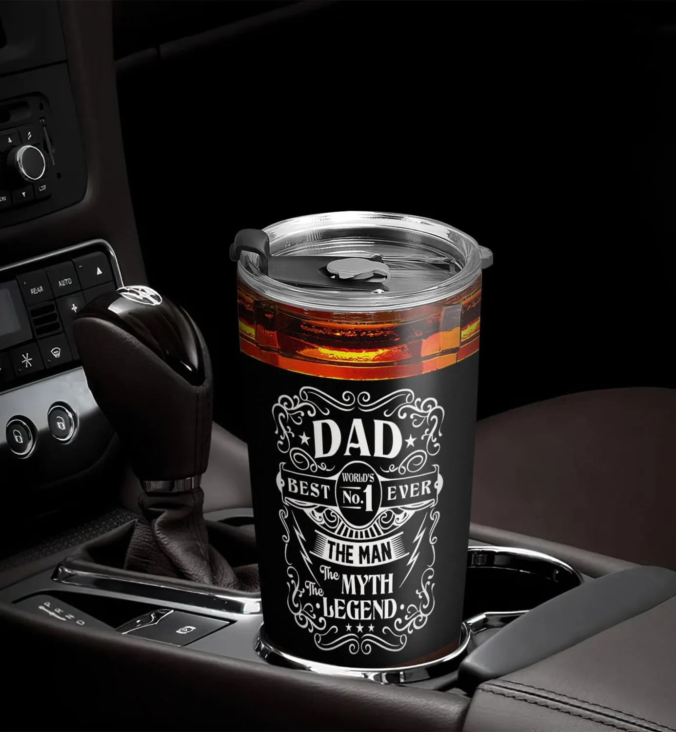 20oz Valentines Day Gifts for Him, Unique Birthday Gifts for Men, Dad, Son, Husband, Fathers Gifts, Father Man Myth Legend Dad Tumbler Cup, Travel Coffee Mug with Lid