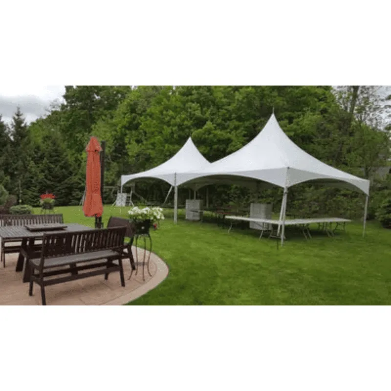 20x20 High Peak Cross Cable Frame Tent