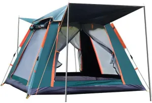2/3/4 Person Pop Up Tent with Carry Bag, Waterproof Windproof Family Camping Tent with 2 Door & 2 Mesh Window,Setup in 60 Seconds,Instant Tent for Hiking & Travel,Upgraded Ventilation