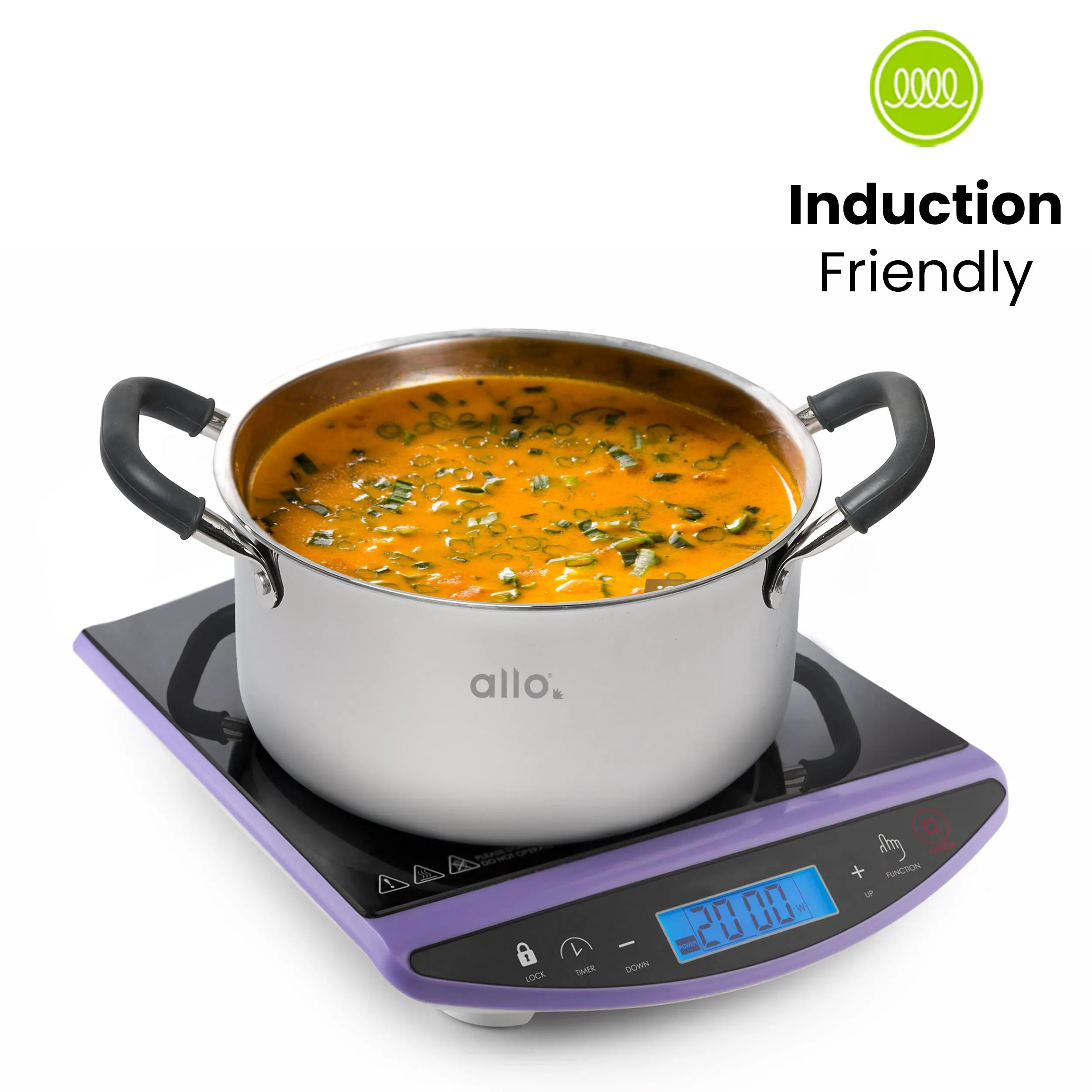 2.3L Allo CookSafe TriPly Saucepot | With Stainless Steel Lid | Induction Friendly | 18cm
