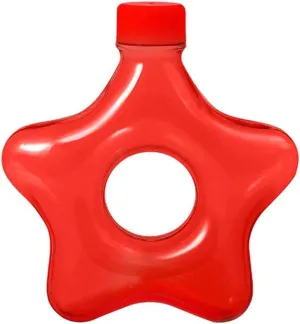 24oz Star Water Bottle, BPA Free, Wristband Water Bottle,for Travel Sports Camping Gym Outdoor (Red)