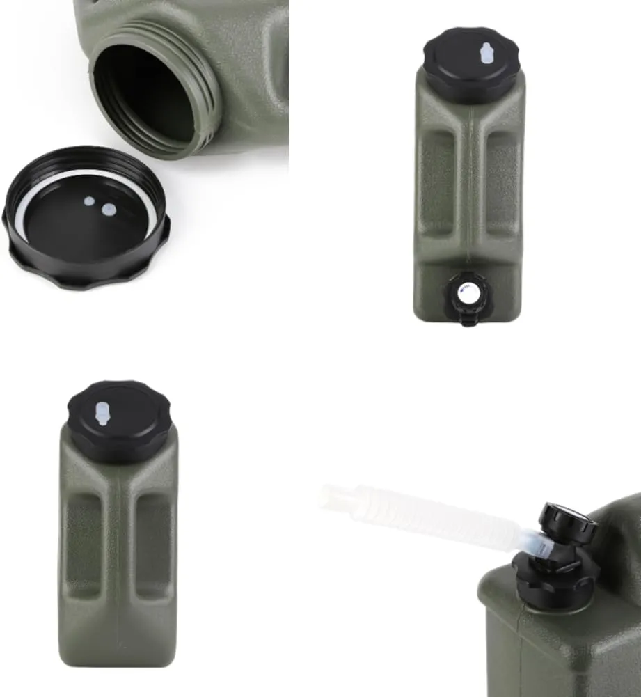 2.6 Gallon(10L) Water Containers With Spigot, Camping Water Tank No Leakage Portable Water Jug, Multifunction Emergency Water Storage Container For Outdoor Hiking Camping Picnic Supplies