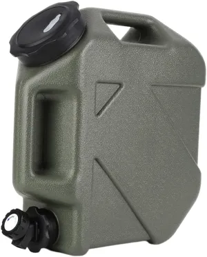 2.6 Gallon(10L) Water Containers With Spigot, Camping Water Tank No Leakage Portable Water Jug, Multifunction Emergency Water Storage Container For Outdoor Hiking Camping Picnic Supplies