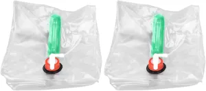 2PCS 20L Collapsible Water Container, Foldable Water Storage Jug with Spigot Portable Water Bucket for Camping Hiking Outdoor