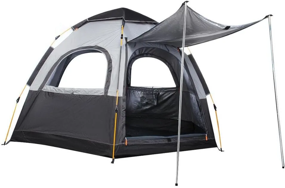 3-4 Person Camping Tent 270x270x150CM 210D Oxford 190T PU3000MM Camping Tent UV Protection Waterproof Tent