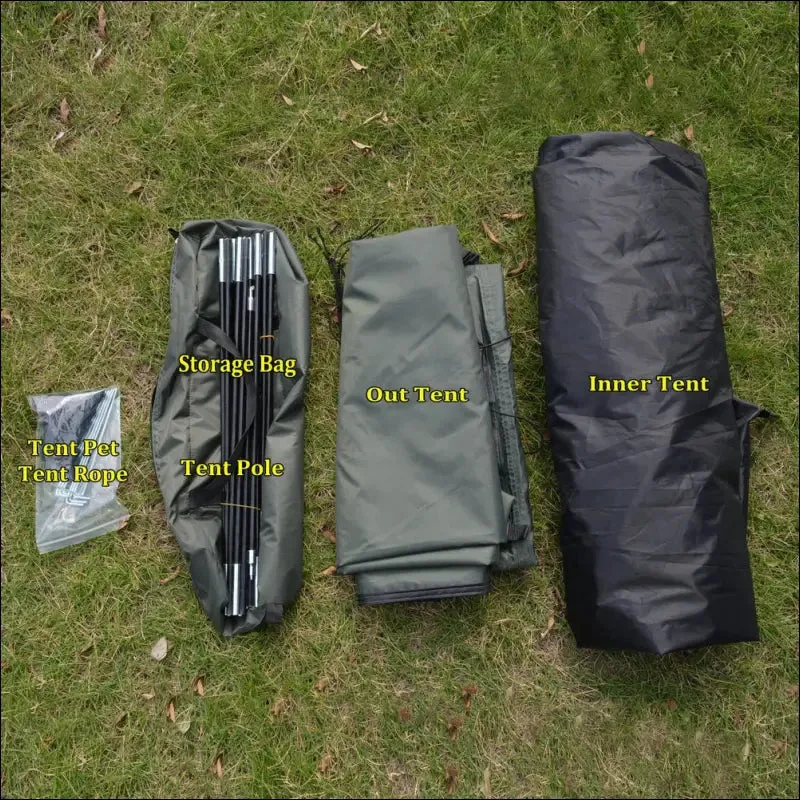 3-4 person double layer rainproof outdoor camping shelter tent for fishing hunting travel adventure
