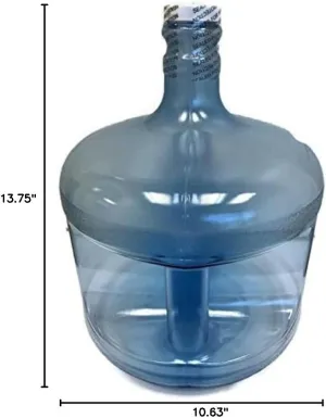 3 Gallon Reusable BPA-Free Food Grade Safe Tritan Plastic Water Bottle Jug Gallon Container Canteen - (Made in USA)