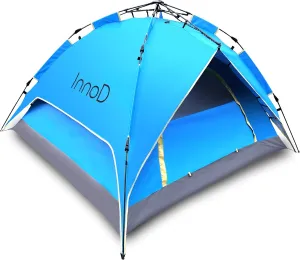 3 Person Tent, Instant Pop up Dome Tent for Camping with Waterproof Rain Fly, Easy Setup Outdoor Camping Tent & Shelters