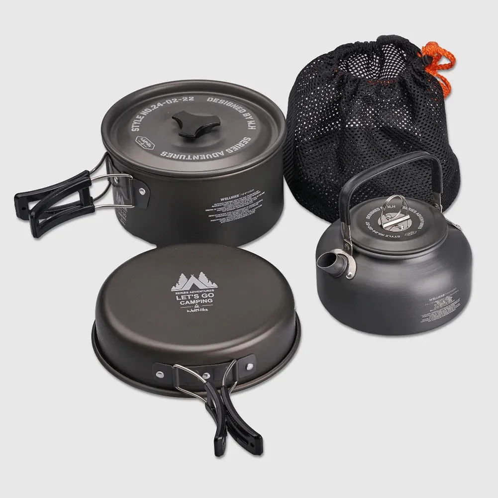 3 Piece Camping Cookware Set