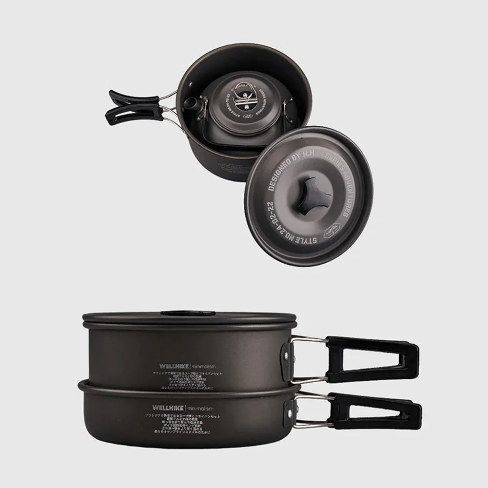 3 Piece Camping Cookware Set