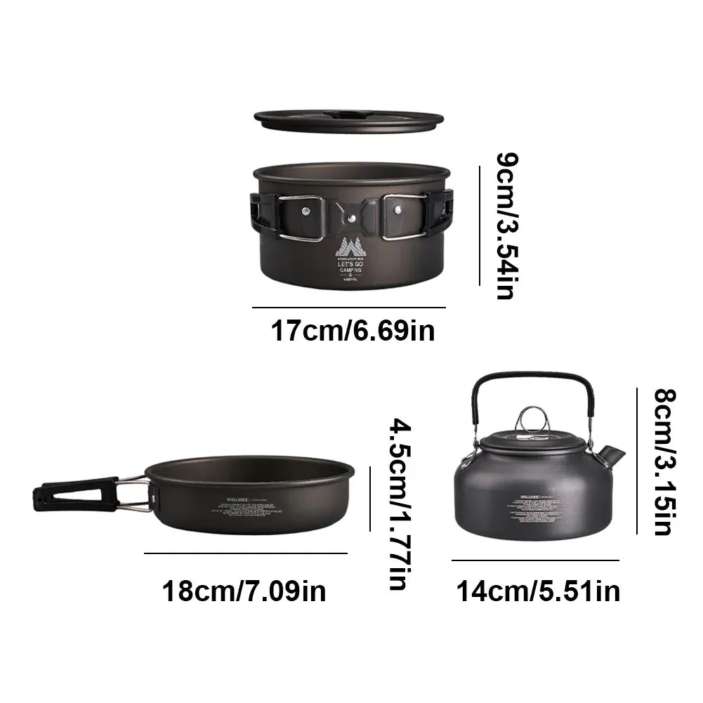 3 Piece Camping Cookware Set