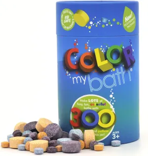 300 Count - The Original Fizzy Color Changing Tablets - Non Toxic, Non Staining, Fragrance Free Eco-Friendly Container - Fun Educational Bathtime Activity for Kids - Made in The USA