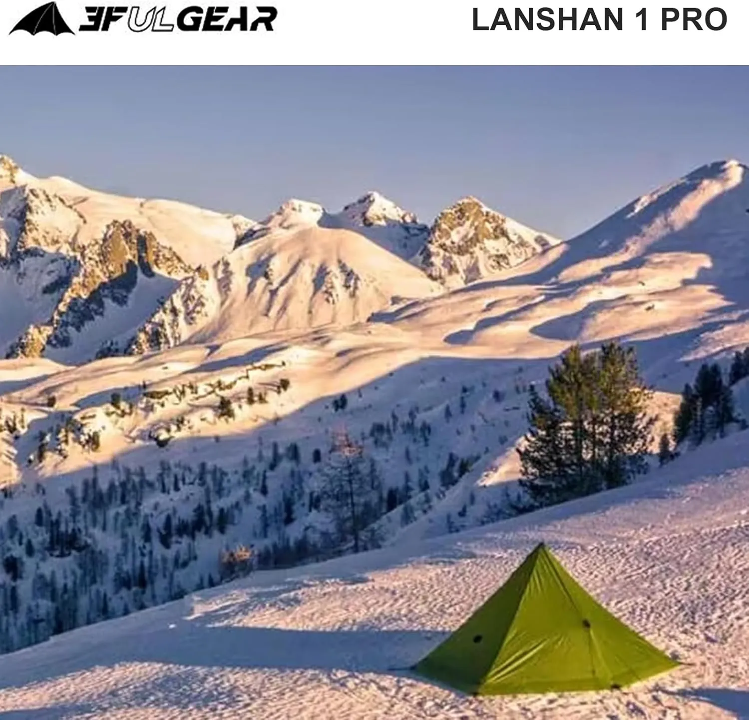 3F UL Gear Lanshan Pro Ultralight Tent 3-Season Camping Tent, Ideal for Camping in The Garden,Outdoor Lightweight Camping Shelter and Hiking Tent