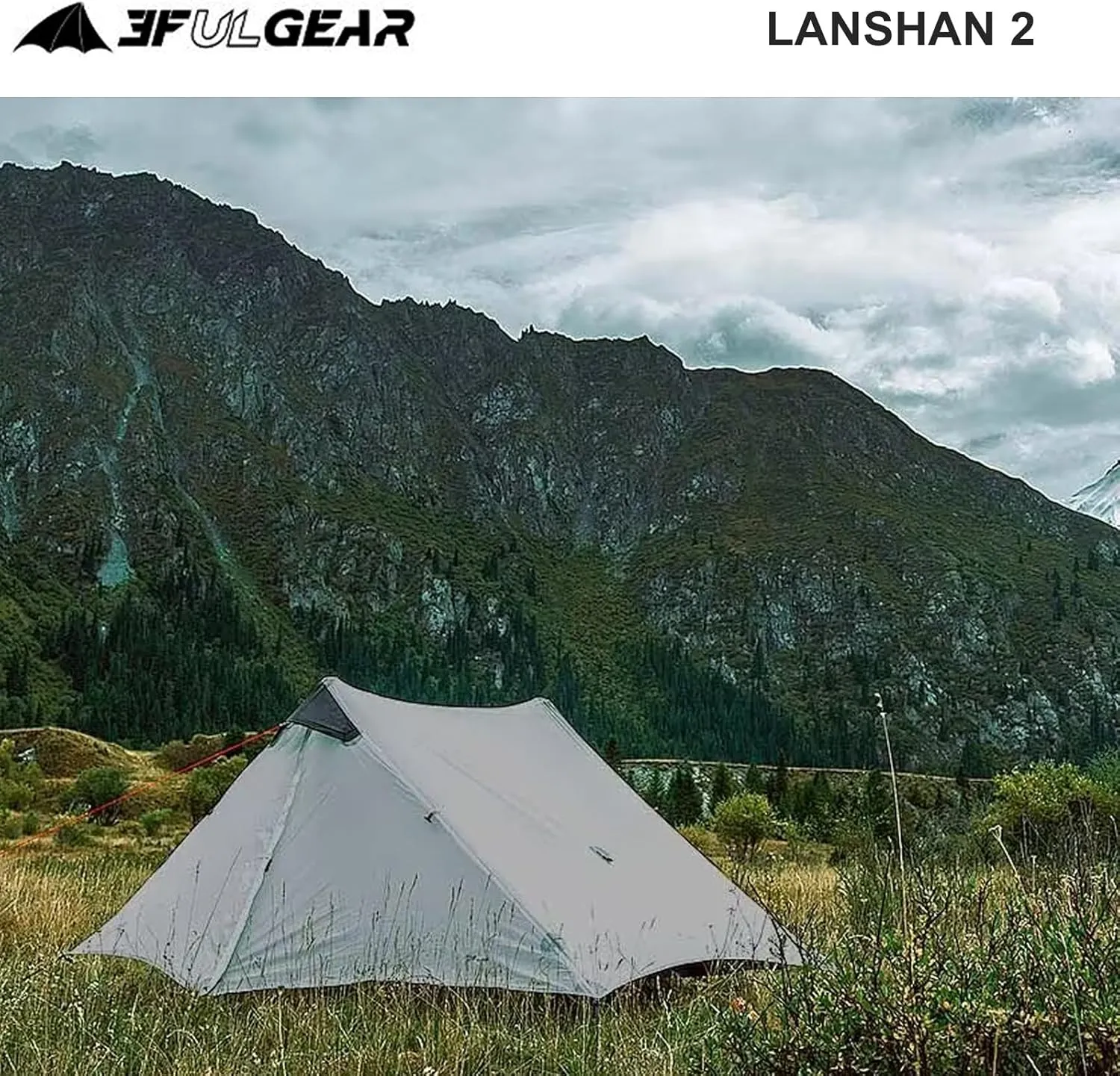 3F UL Gear Lanshan Ultralight Tent 3-Season Camping Tent, Ideal for Camping in The Garden,Outdoor Lightweight Camping Shelter and Hiking Tent