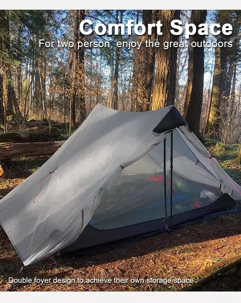3F UL Gear Lanshan Ultralight Tent 3-Season Camping Tent, Ideal for Camping in The Garden,Outdoor Lightweight Camping Shelter and Hiking Tent