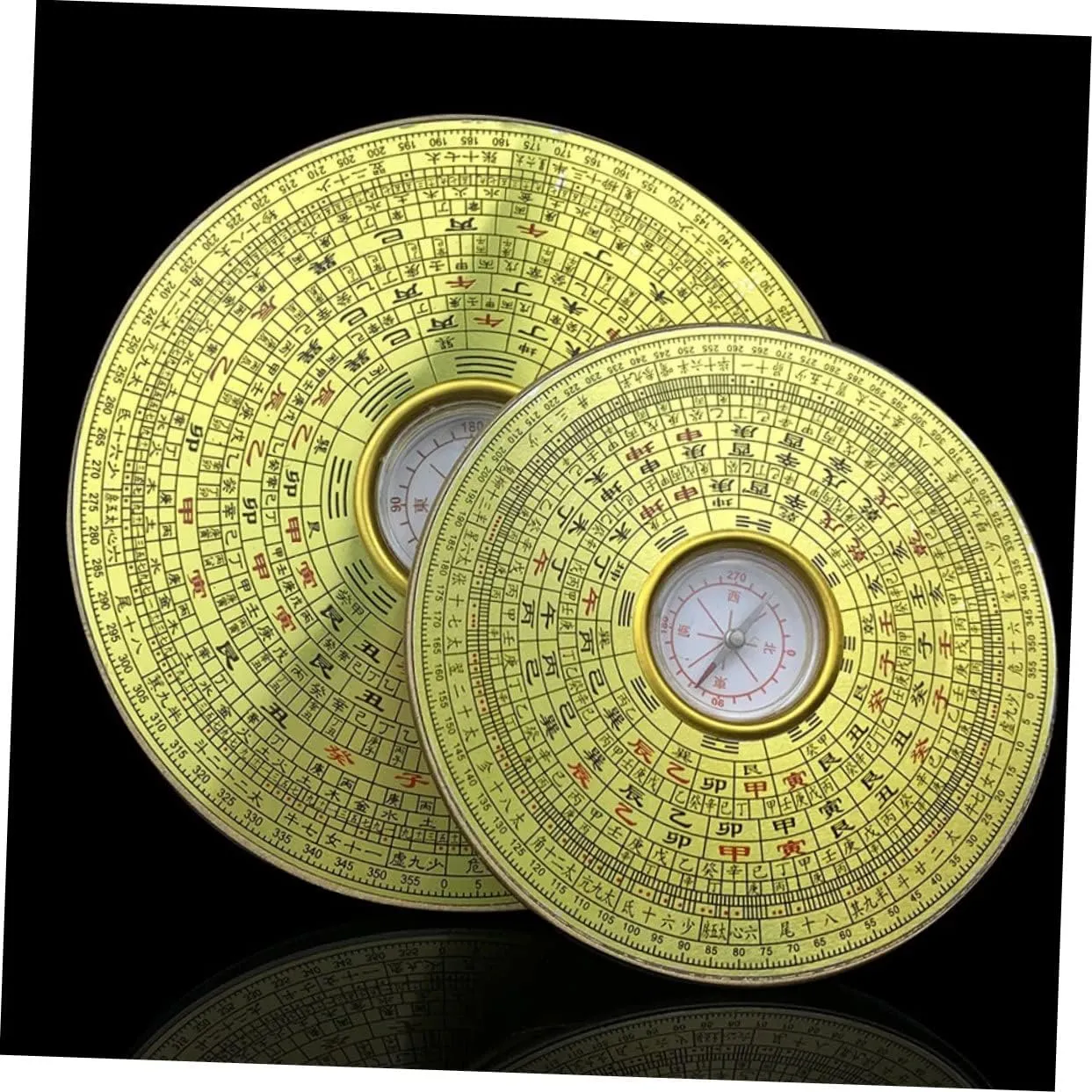 3pcs Compass Feng Shui Lo Pan Tool Feng Shui Ornaments Bagua Decoraciones para Salas De Casa Desk Topper