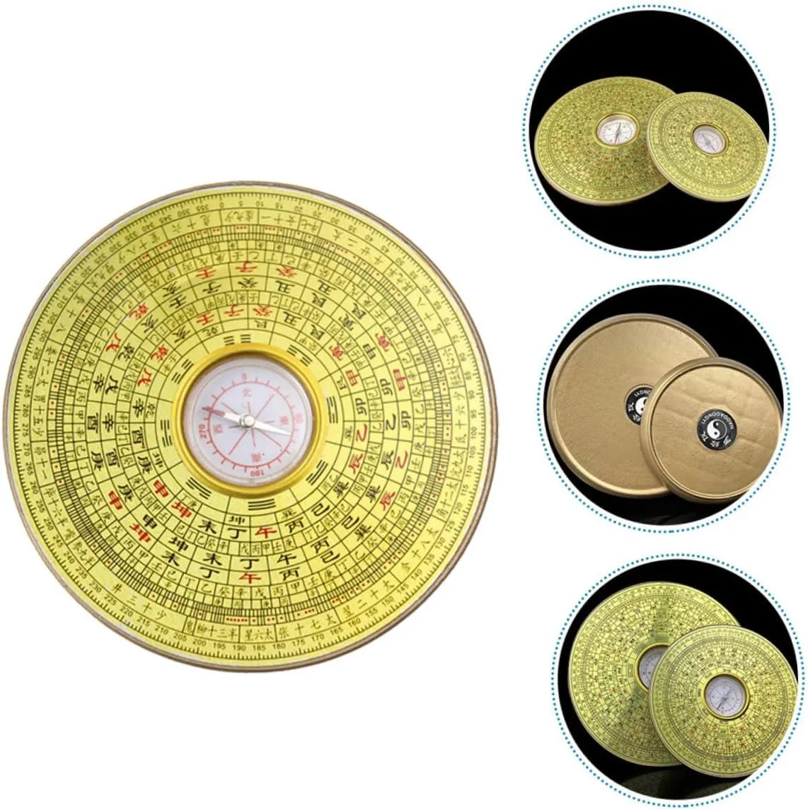 3pcs Compass Feng Shui Lo Pan Tool Feng Shui Ornaments Bagua Decoraciones para Salas De Casa Desk Topper